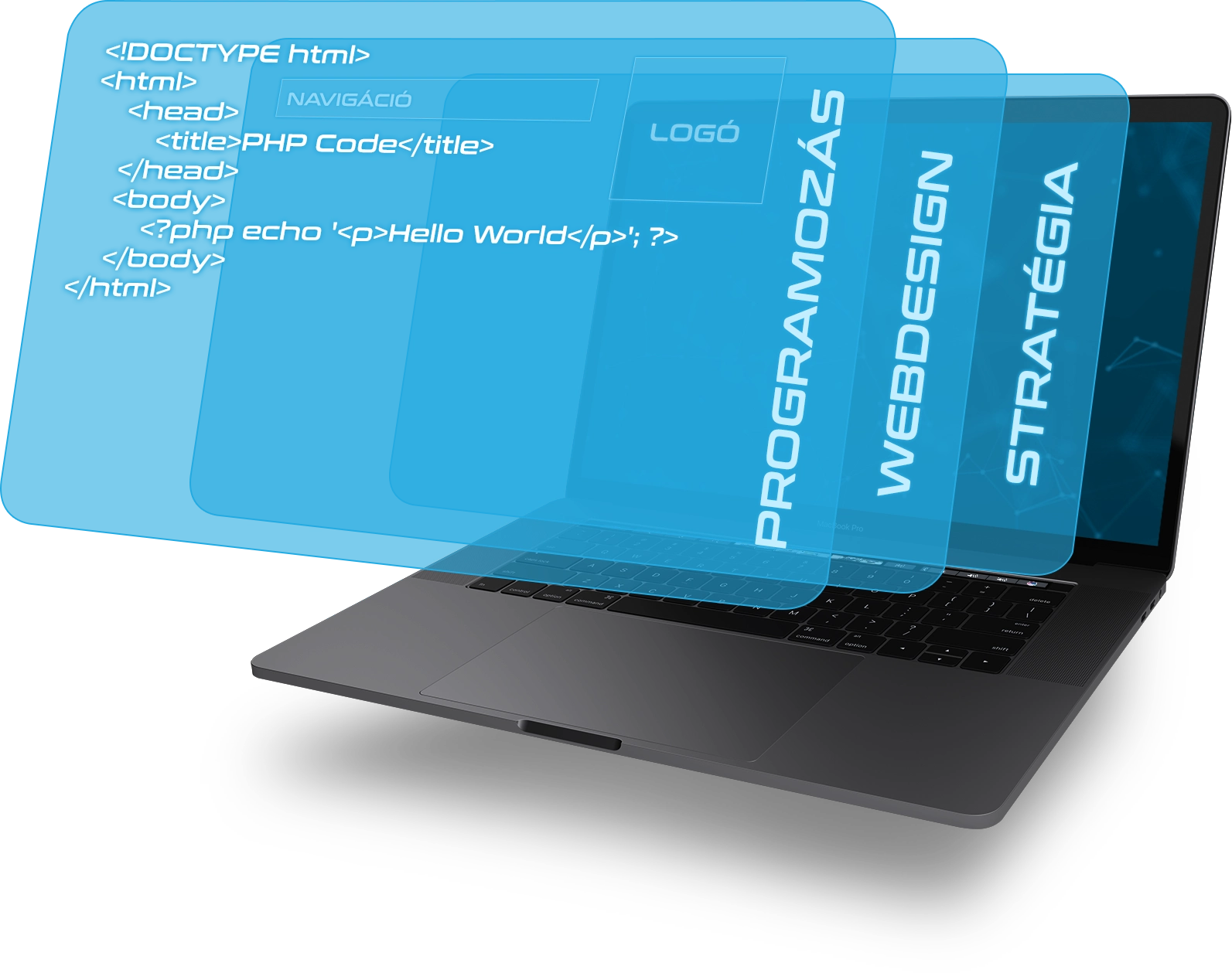 macbook programszöveg